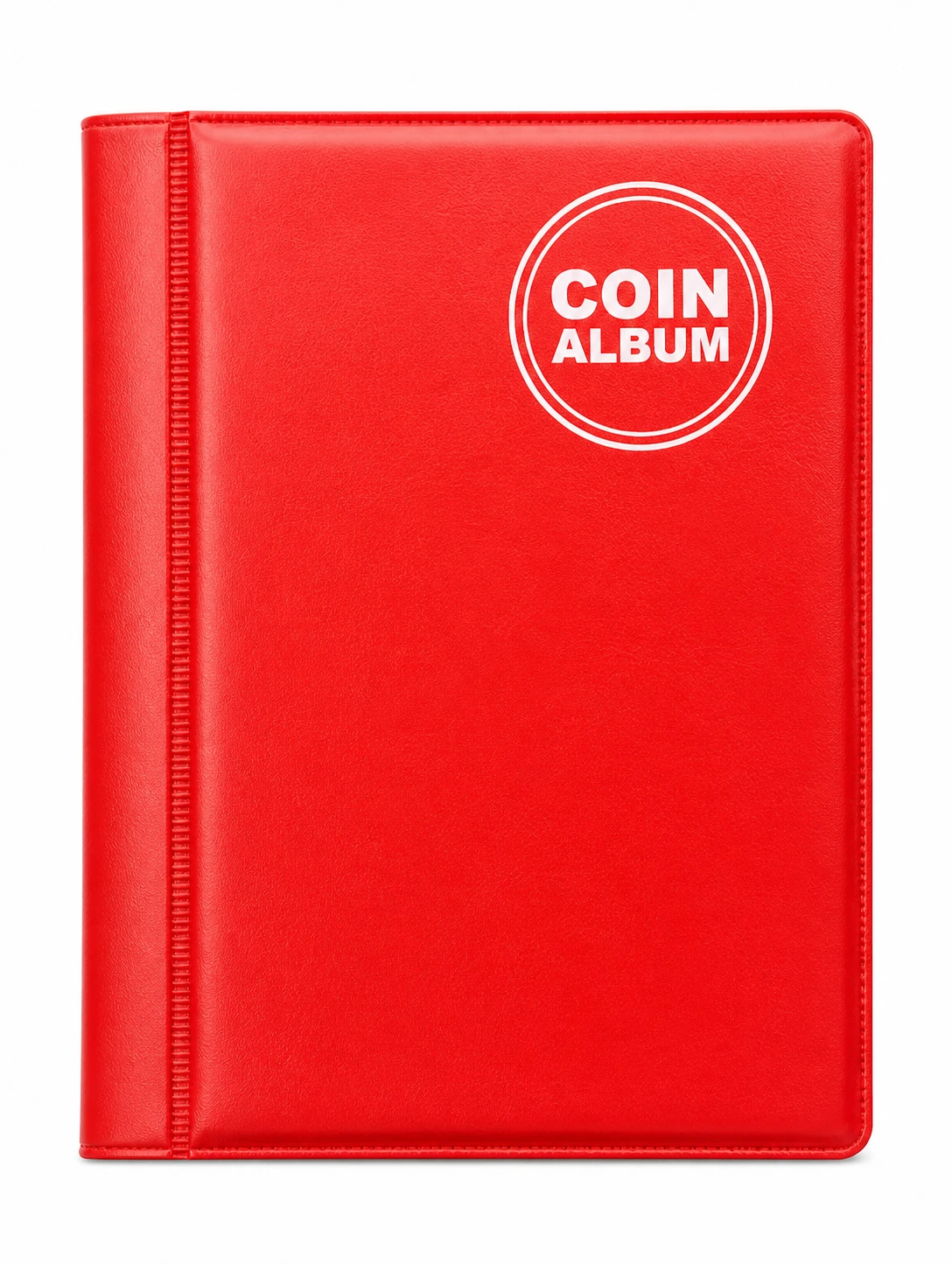 RCI 60 Pockets Coin Holder Album for Collection & Coin Storage Book for Collectors – 1 Pcs Red