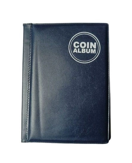 RCI 60 Pockets Coin Holder Album for Collection & Coin Storage Book for Collectors – 1 Pcs DarkBlue