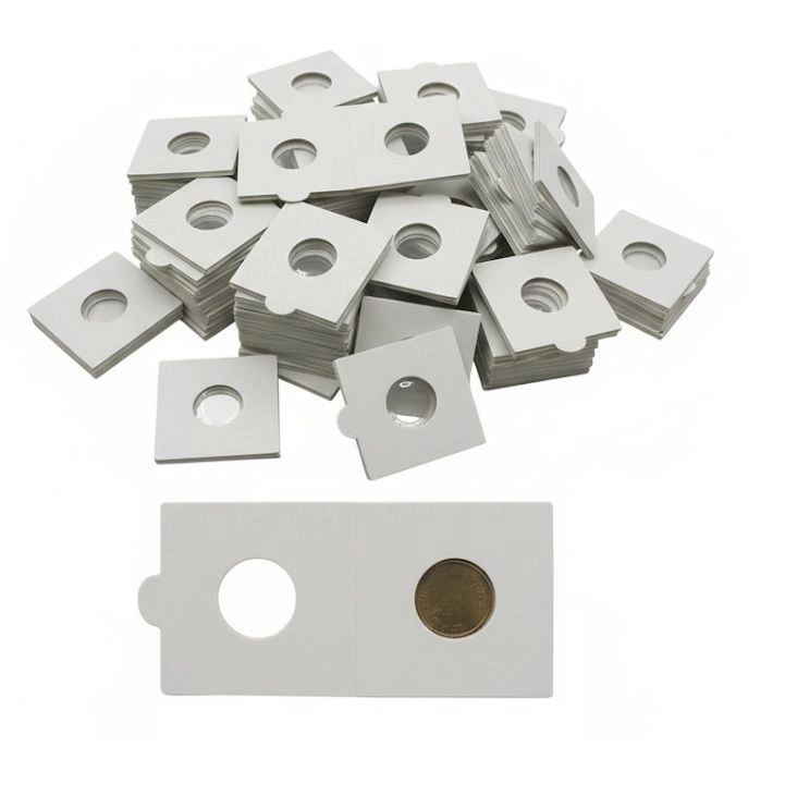 RCI Coin Collecting Holder – 50 Pcs | Size No. 1 (17.5mm, White)
