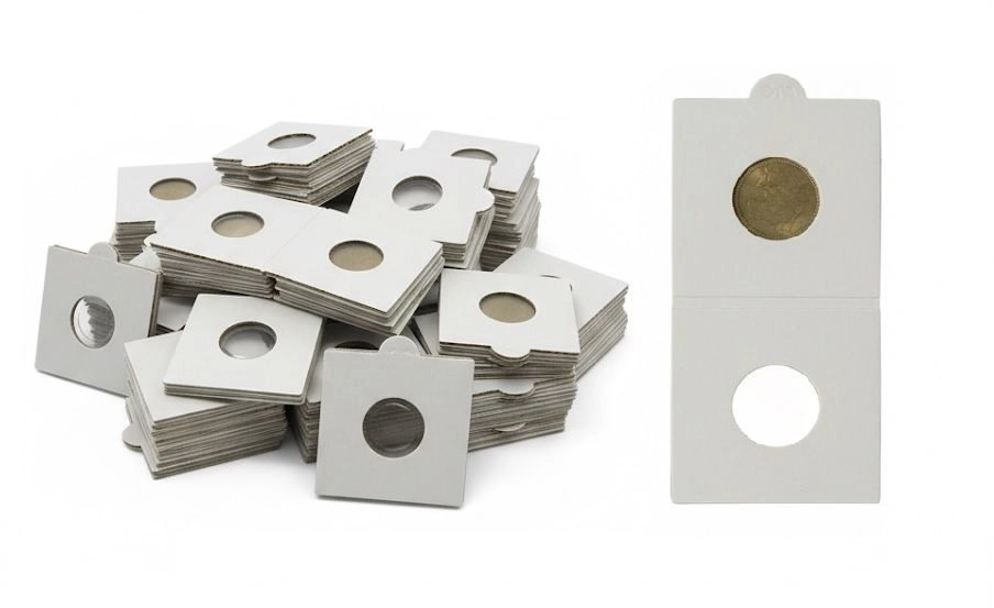 RCI Coin Collecting Holder – 50 Pcs | Size No. 2 (20mm, White)