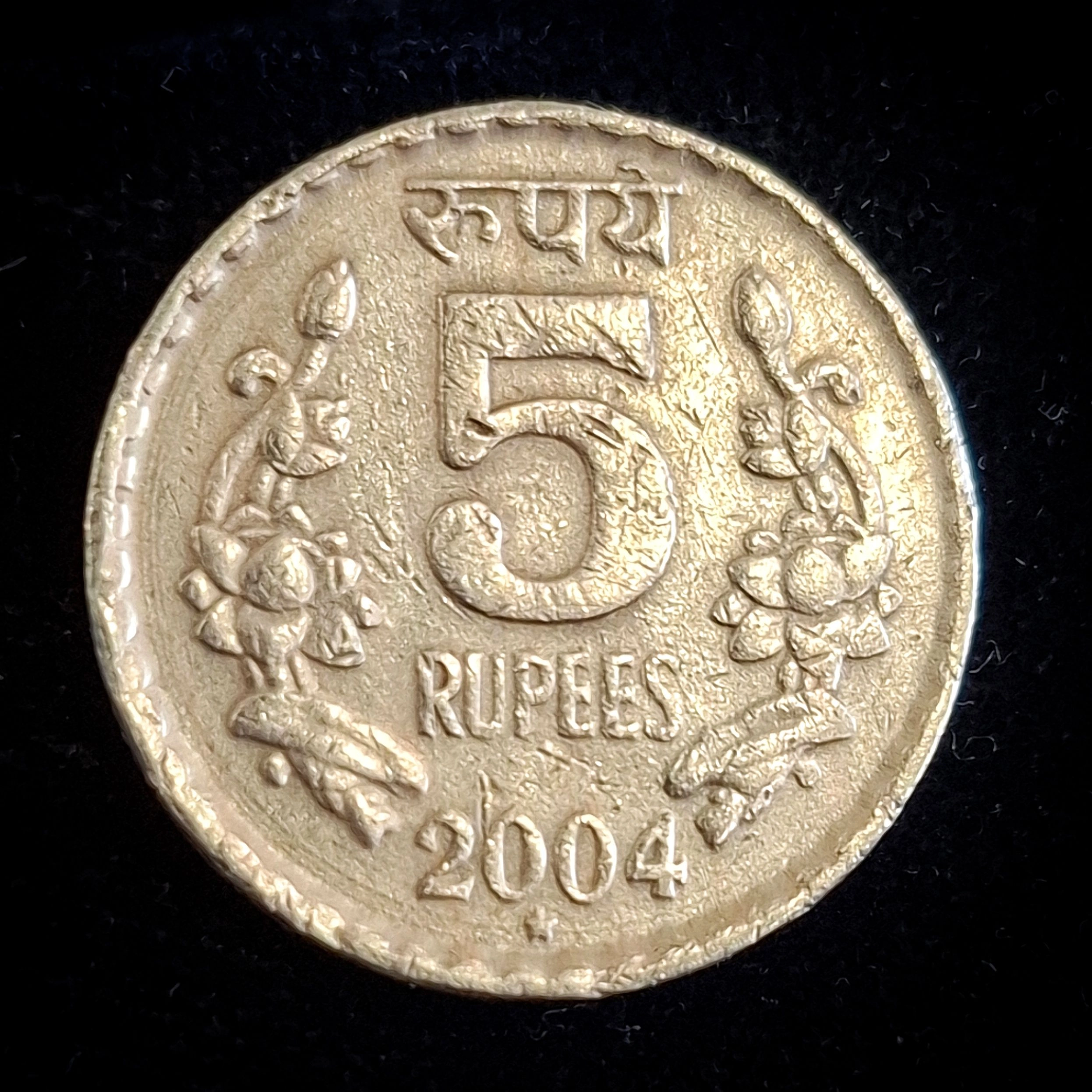 Rare 5₹ 2004 Hyderabad Mint