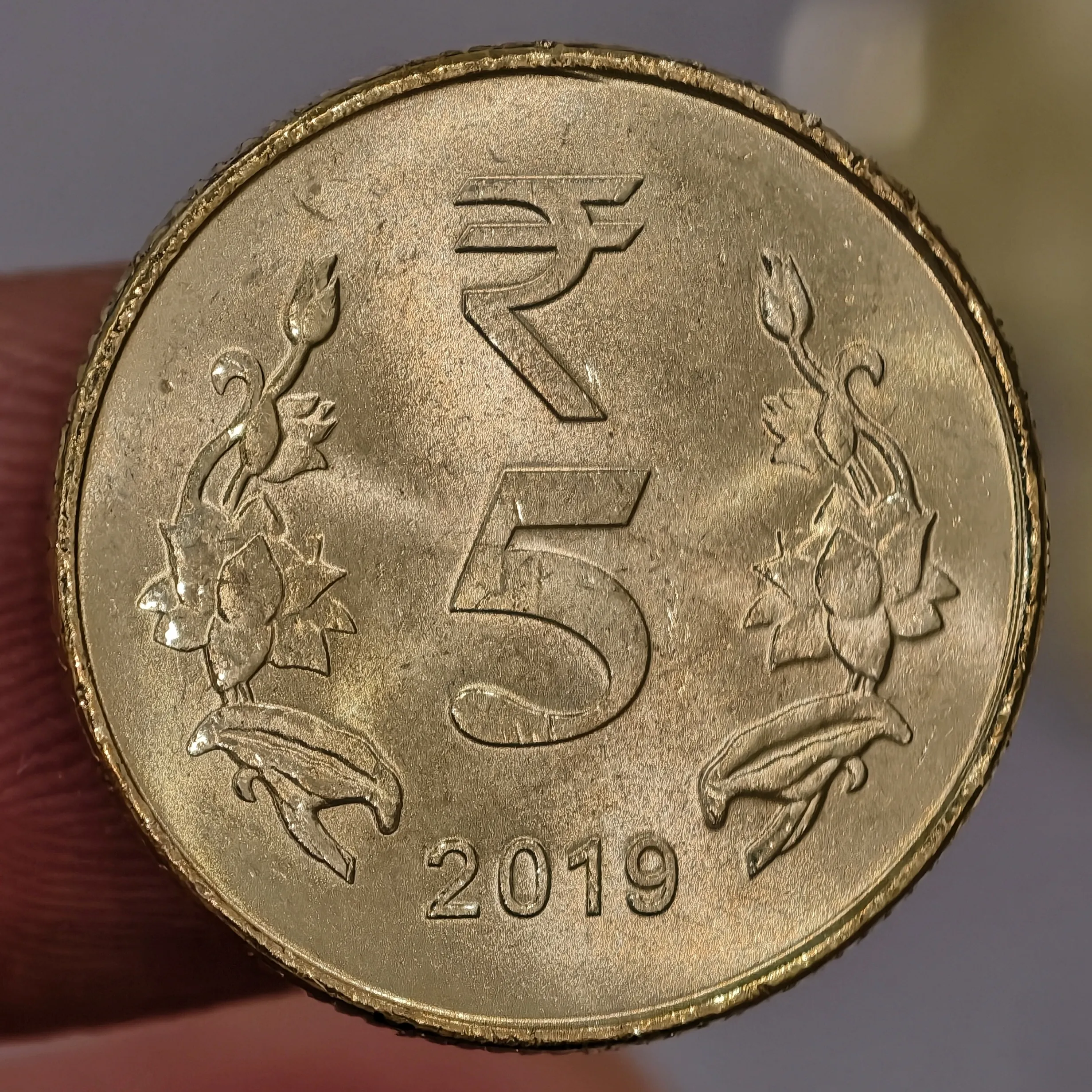 5₹ 2019 Kolkata Mint UNC