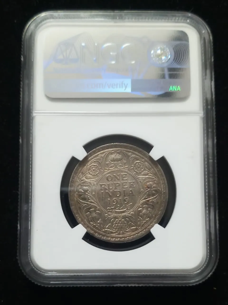 One Rupee 1919 George V King Emperor
