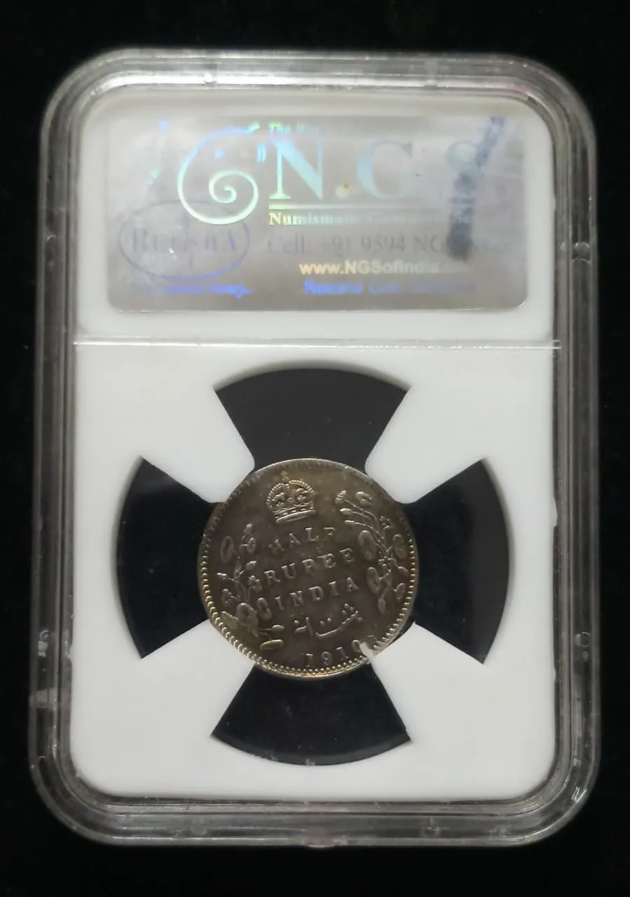 Half Rupee 1910 Edward King