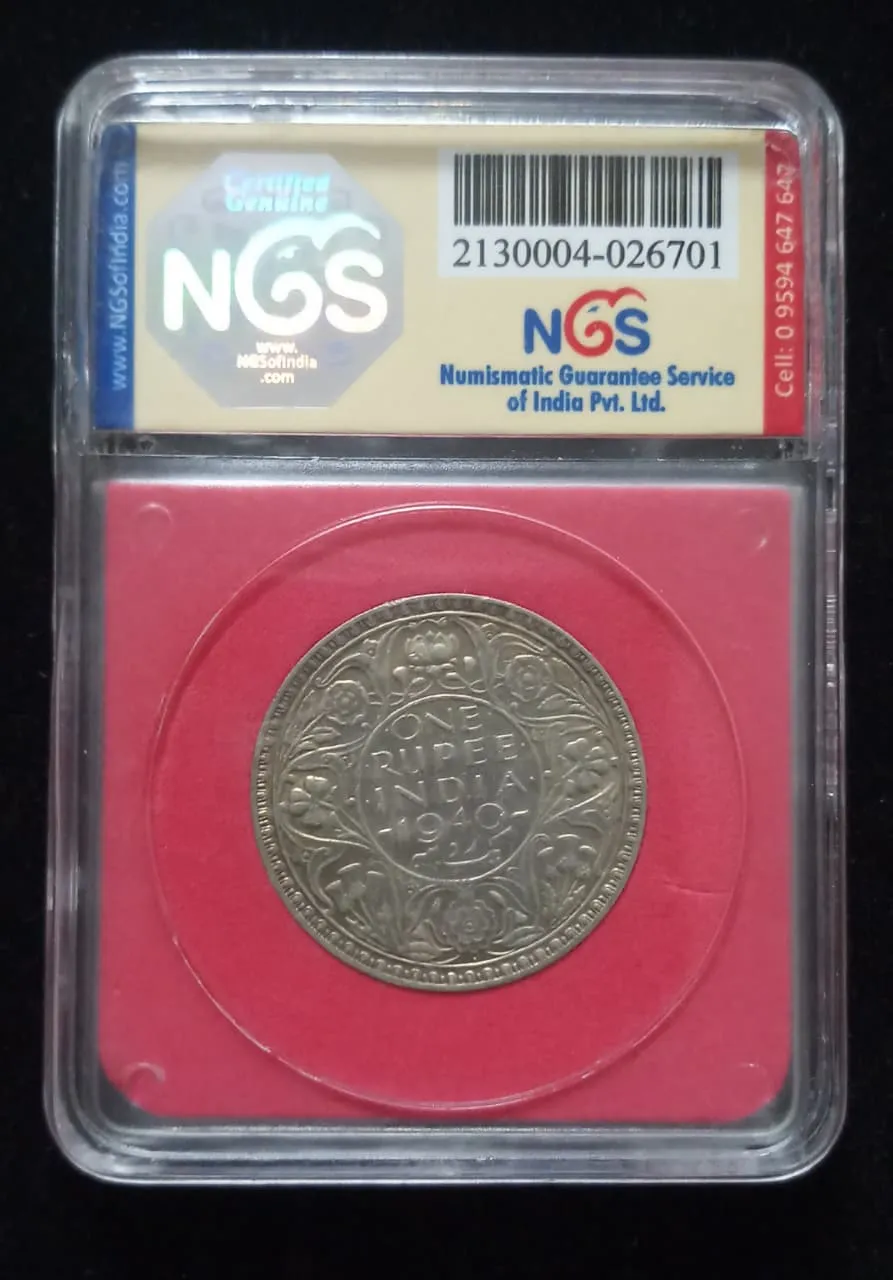 One Rupee 1940 George VI King Emperor