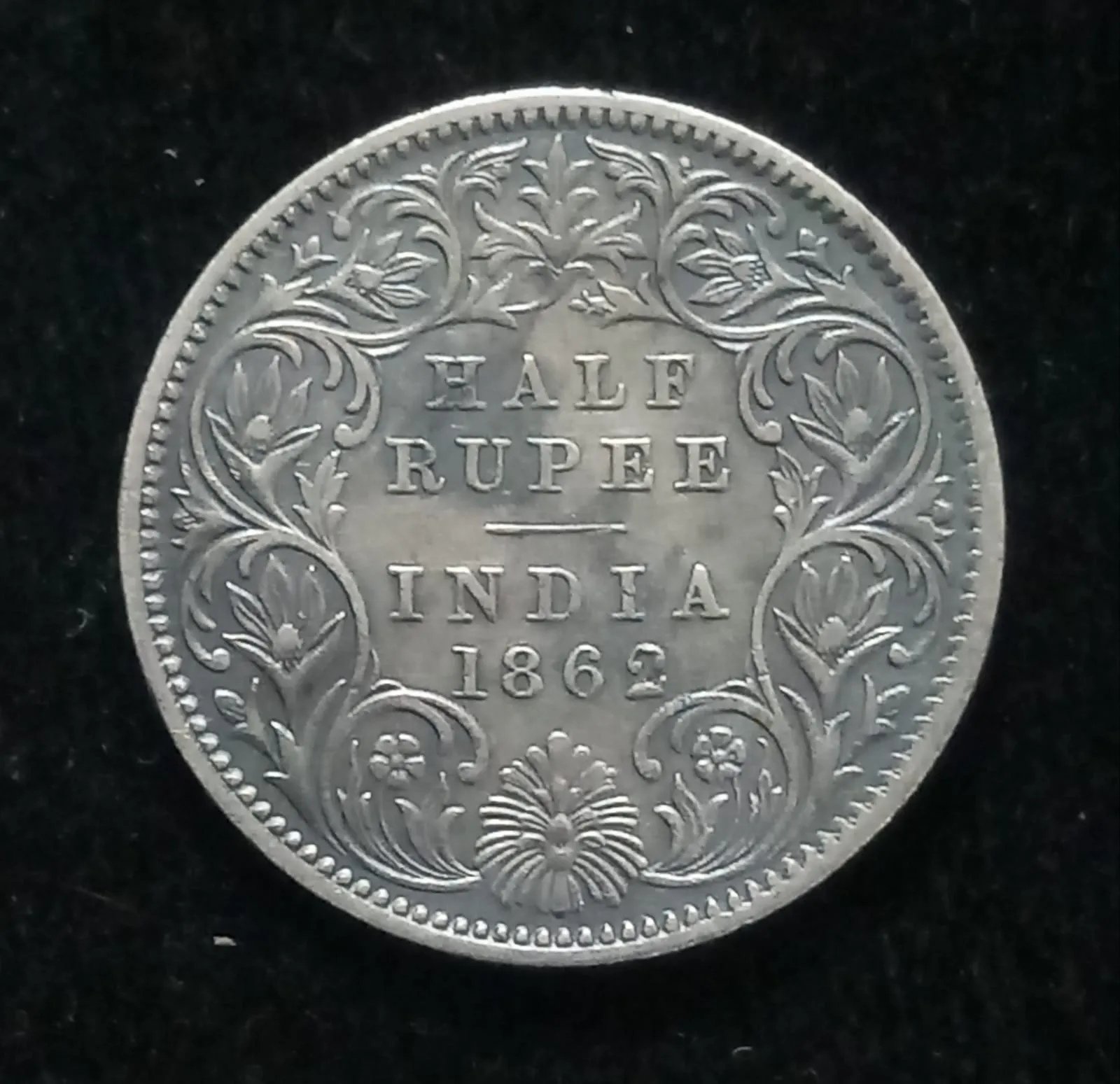 Half Rupee 1862 Victoria Queen