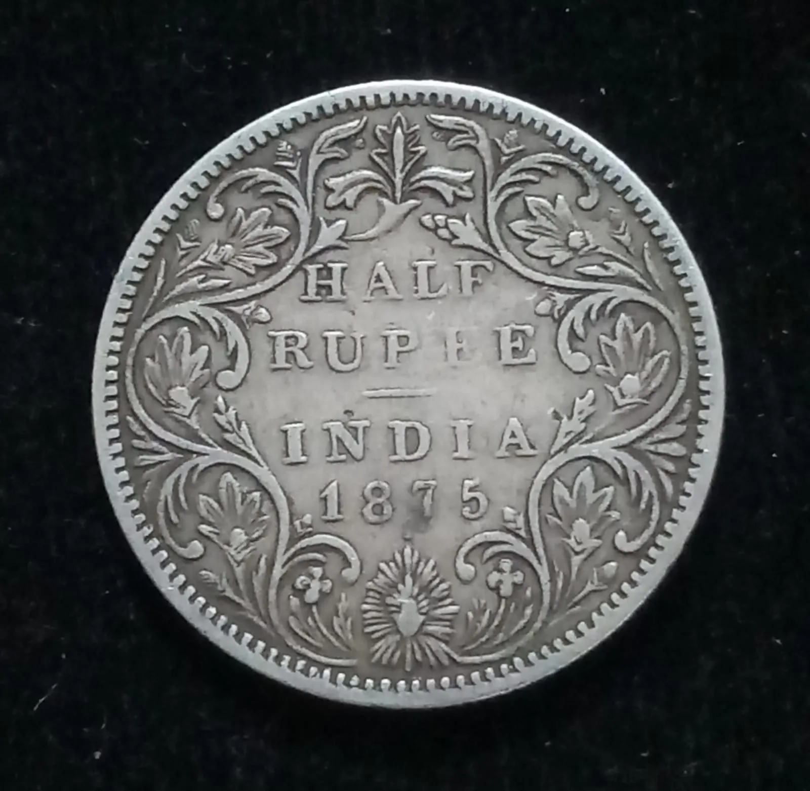 Half Rupee 1875 Victoria Queen