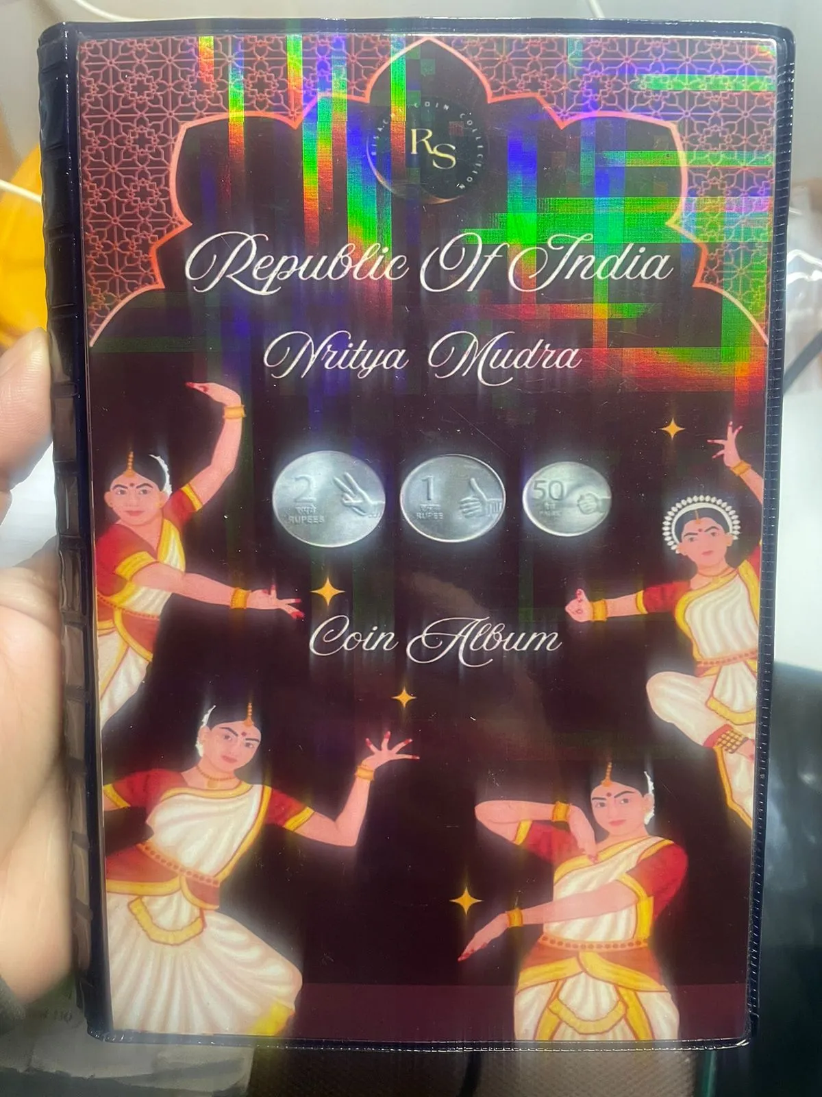 NRITYA MUDRA COINS THEME ALBUM-COMPETE SET OF 41 UNC COINS