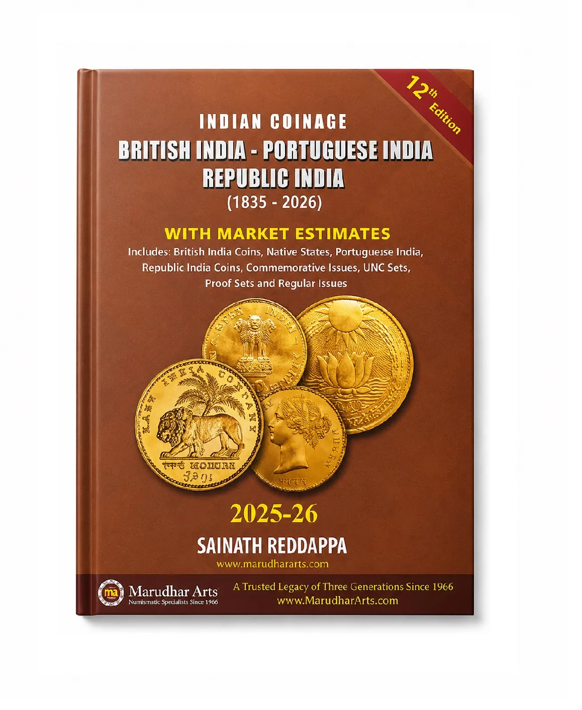 RCI Indian Coinage – British India, Portuguese India, Republic India (1835–2026) – 12th Edition by Sainath Reddappa