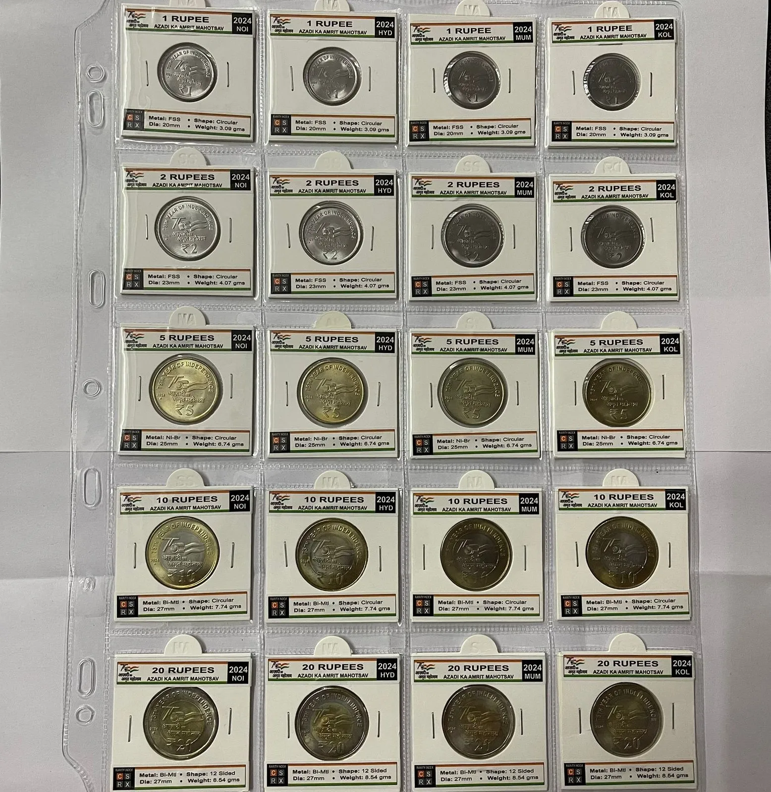 AKAM 2024 Complete Set- 20 Coins
