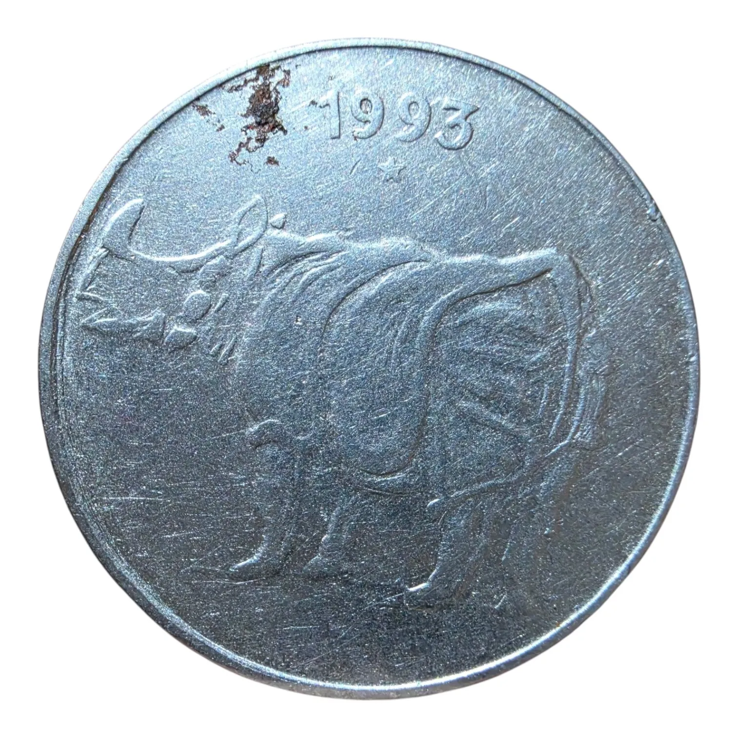 25 paise 1993 Hyderabad Mint