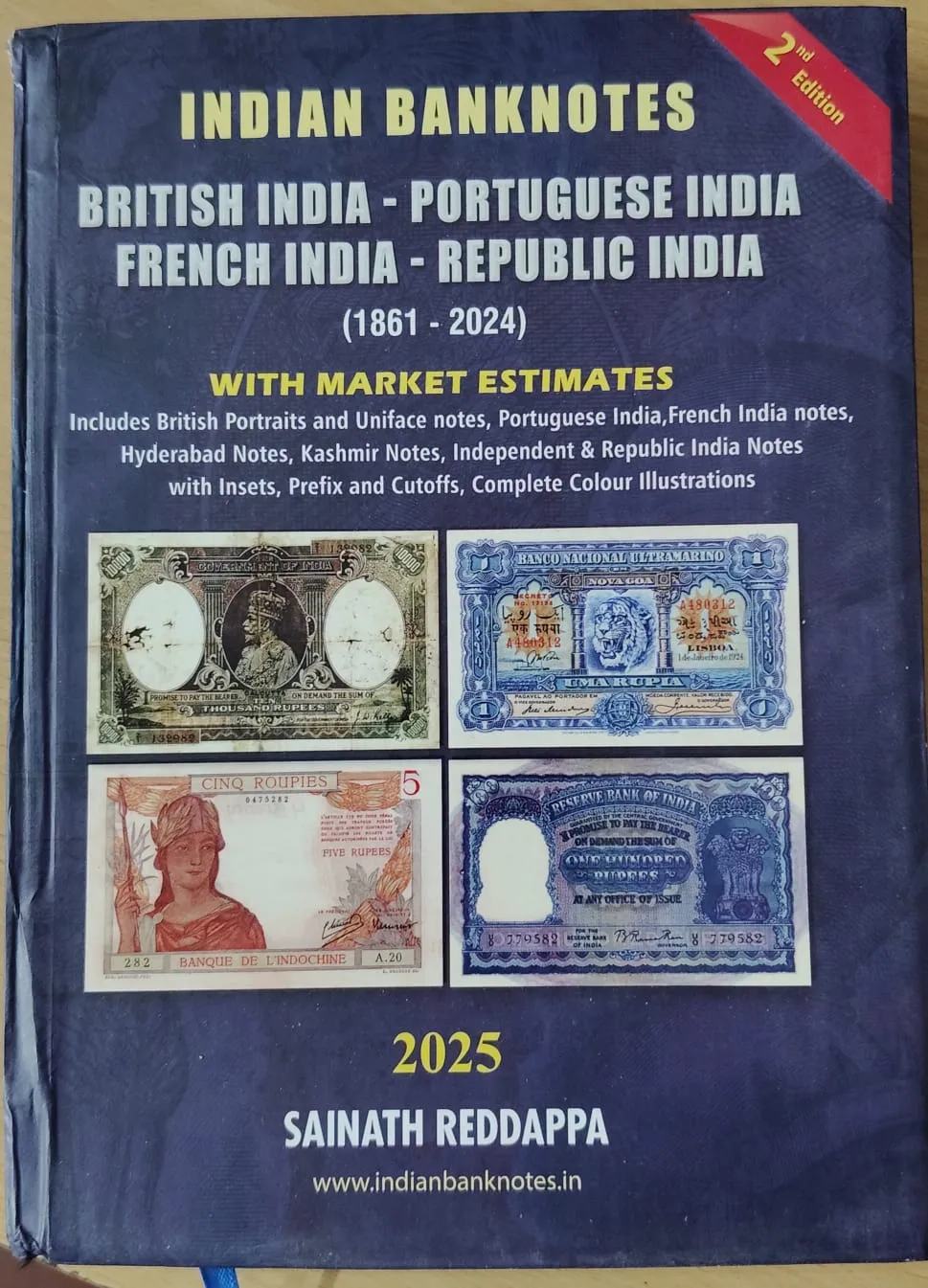 Indian  Banknotes 2025 Paper Money Guide Book By Sainath Reddppa