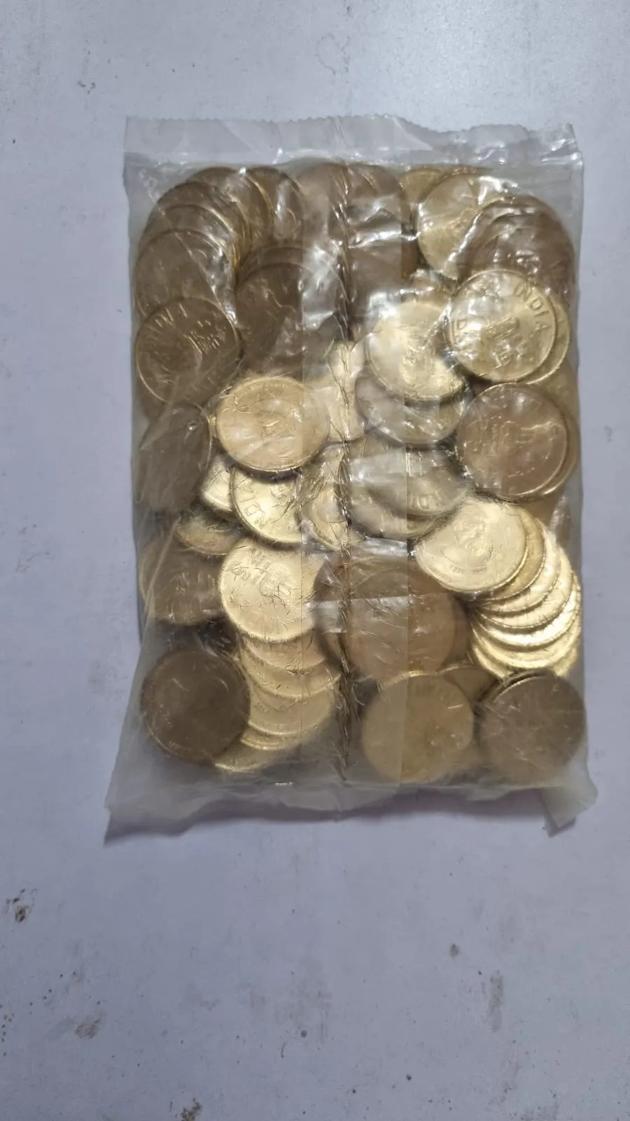 5 RS JAMSETJI TATA BOMBAY MINT SEAL PACKET OF 100 COIN