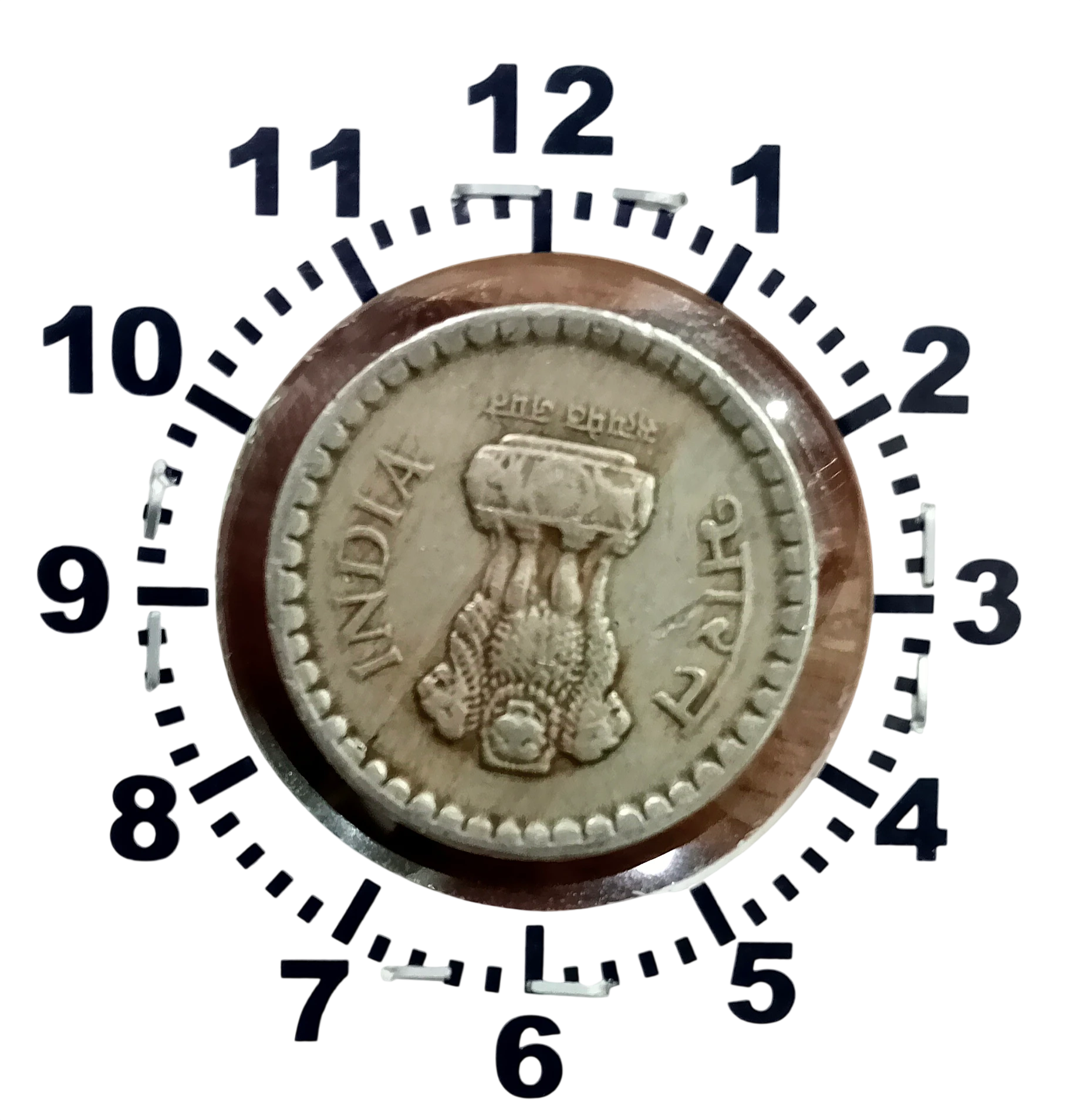 5 RUPEE BIG DIE ROTATION ERROR COIN 2003 KOLKATA MINT