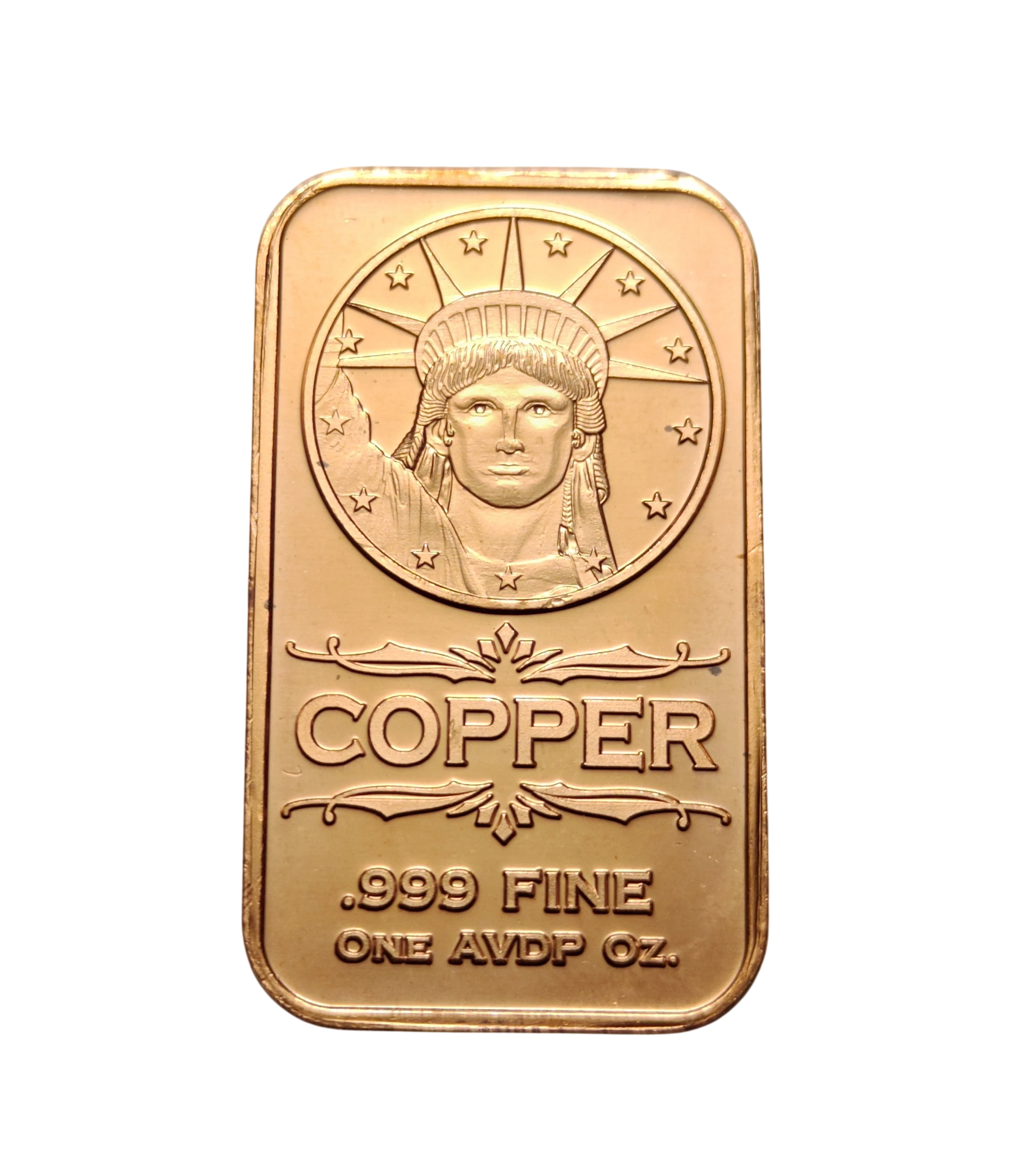 United States Liberty 999 Pure Copper Medallion 1AVDP Oz 28.3gms