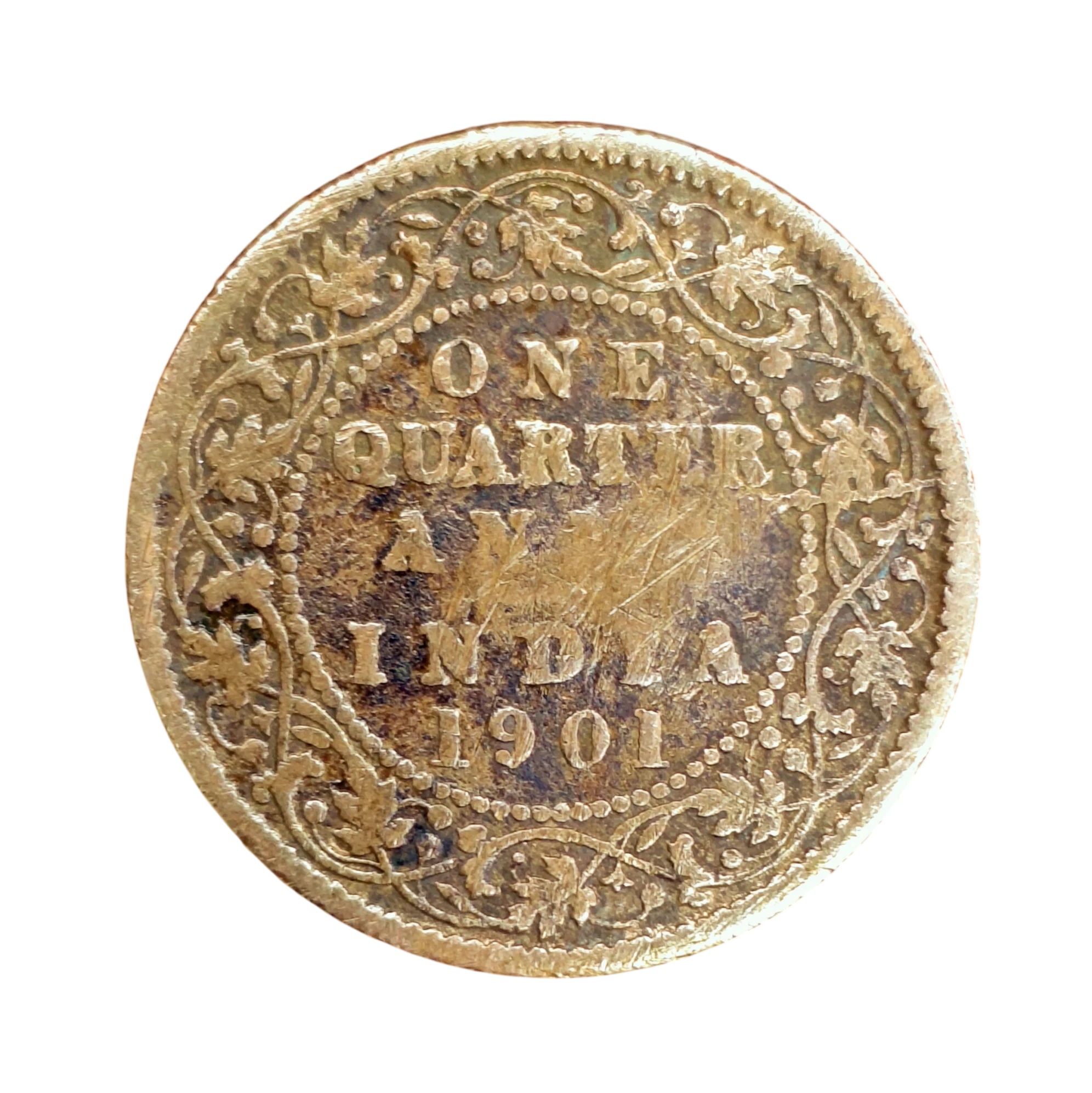 British India 1/4 Anna - Victoria 