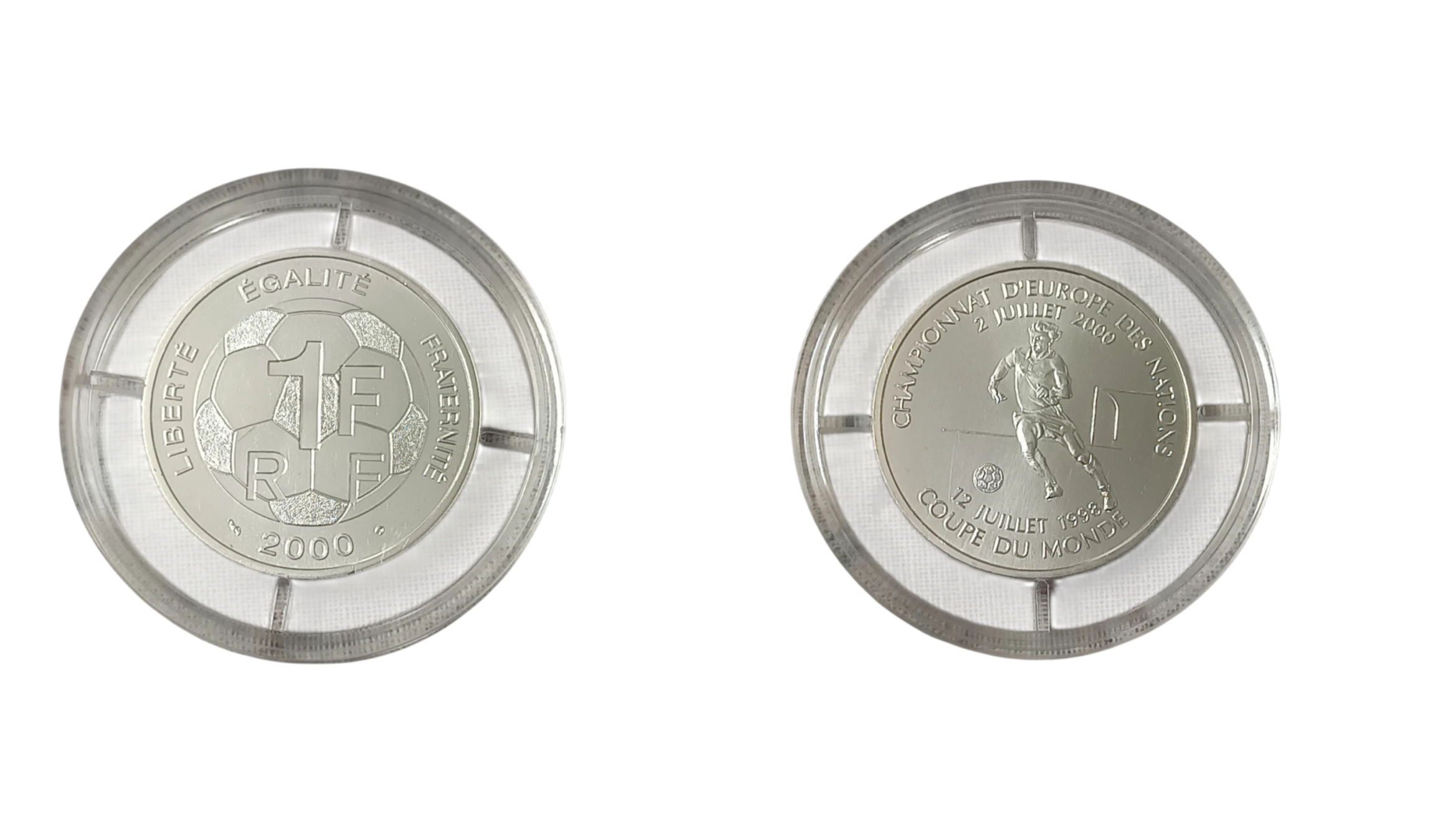 France 1 Franc 2000 Silver BU Commemorative Coin (90% Silver) with Original Box & Certificate of Authenticity – Limited Mintage of 10,000