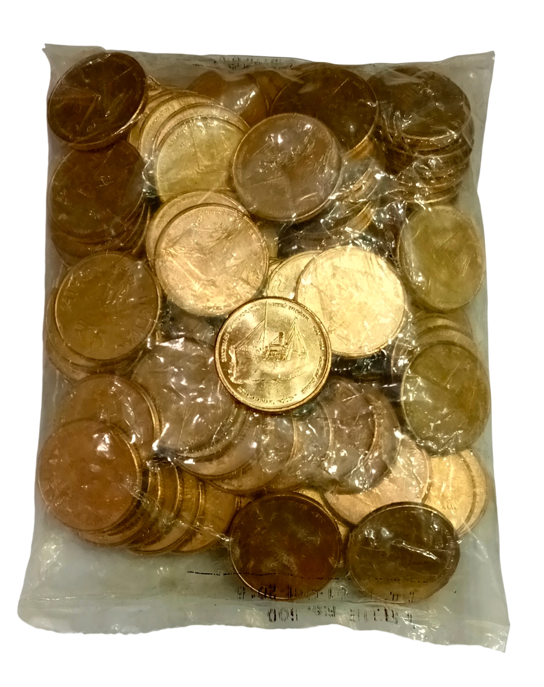 5 RUPEE CENTENARY OF KOMAGATA MARU INCIDENT KOLKATA MINT SEAL PACKET OF 100 COINS RARE