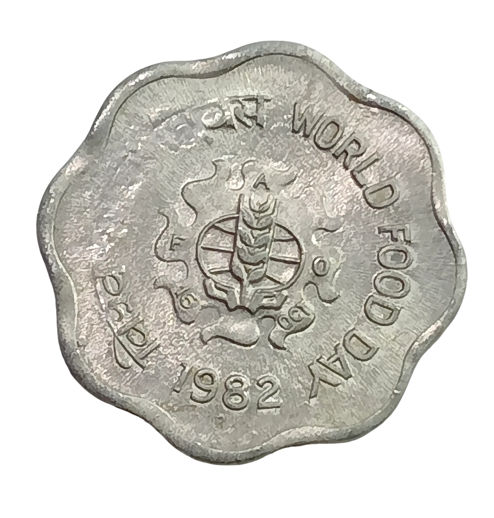 10 PAISE WORLD FOOD DAY (F.A.O SERIES ) 1982 KOLKATA MINT RARE COIN UNC GRADE