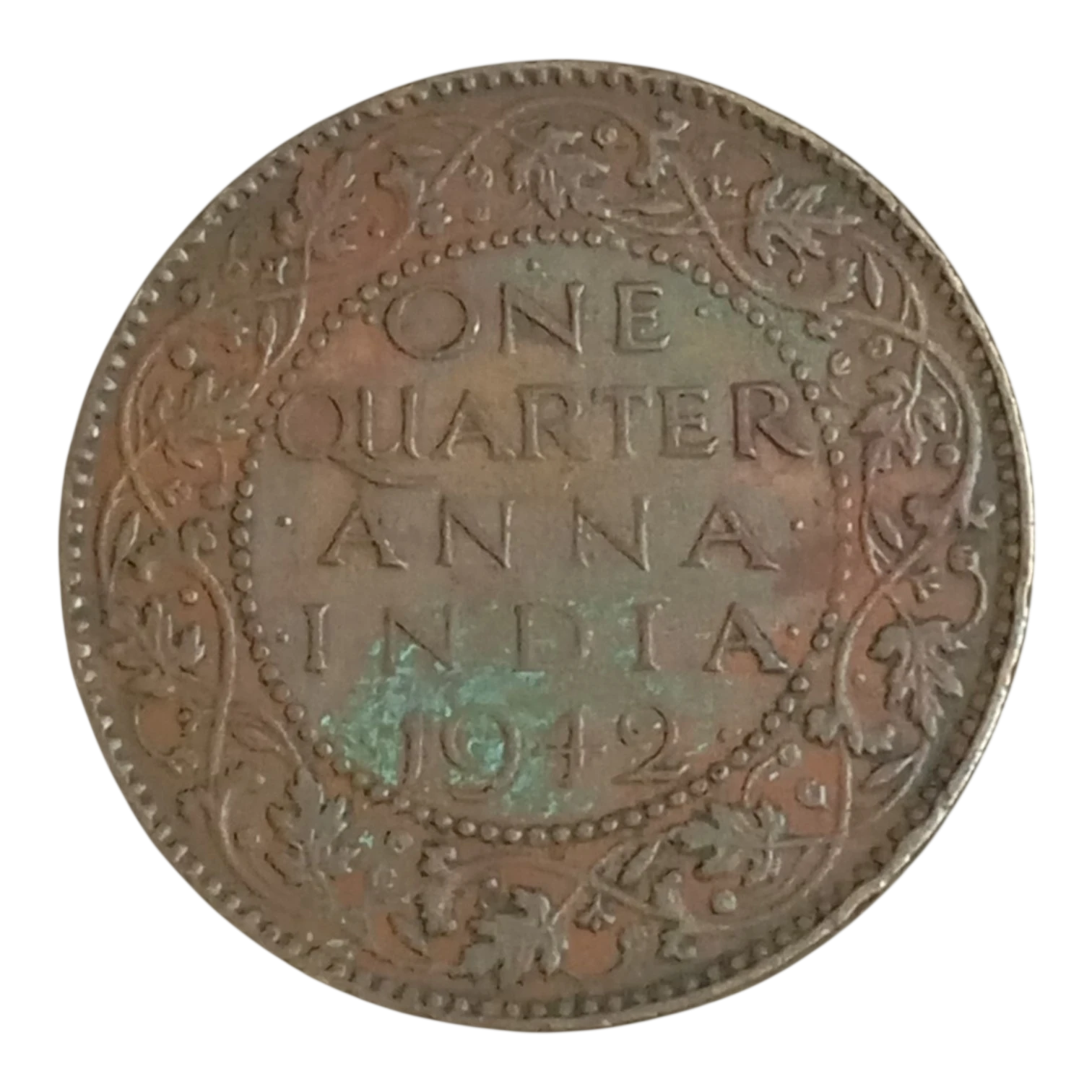 1942 British India ¼ Anna Coin – King George VI – Bombay Mint – Vintage Collectible Old Indian Coin