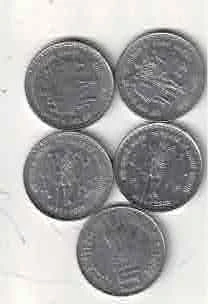 5 RS  COMMEMORATIVE ( 5 COIN )  75 YEARS DANDI MARCH UNC MIXMINT