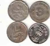 25 PAISA ALL COMMOMERTIVE COIN XF ( 4 COIN ) XF 1980 TO 1985