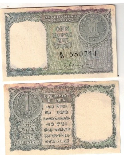 A-3 1 RS K G AMBEGAONKAR  UNC 1951 RARE NOTE