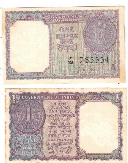 A-13 1 RS UNC L K JHA 1963 RARE