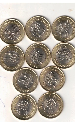 AKKAM 10 RS GEM UNC ( 10 COIN ) 2024