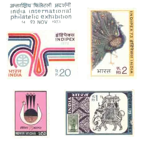 1973 Indipex 73 India International Philatelic Exhibition Miniature Sheet