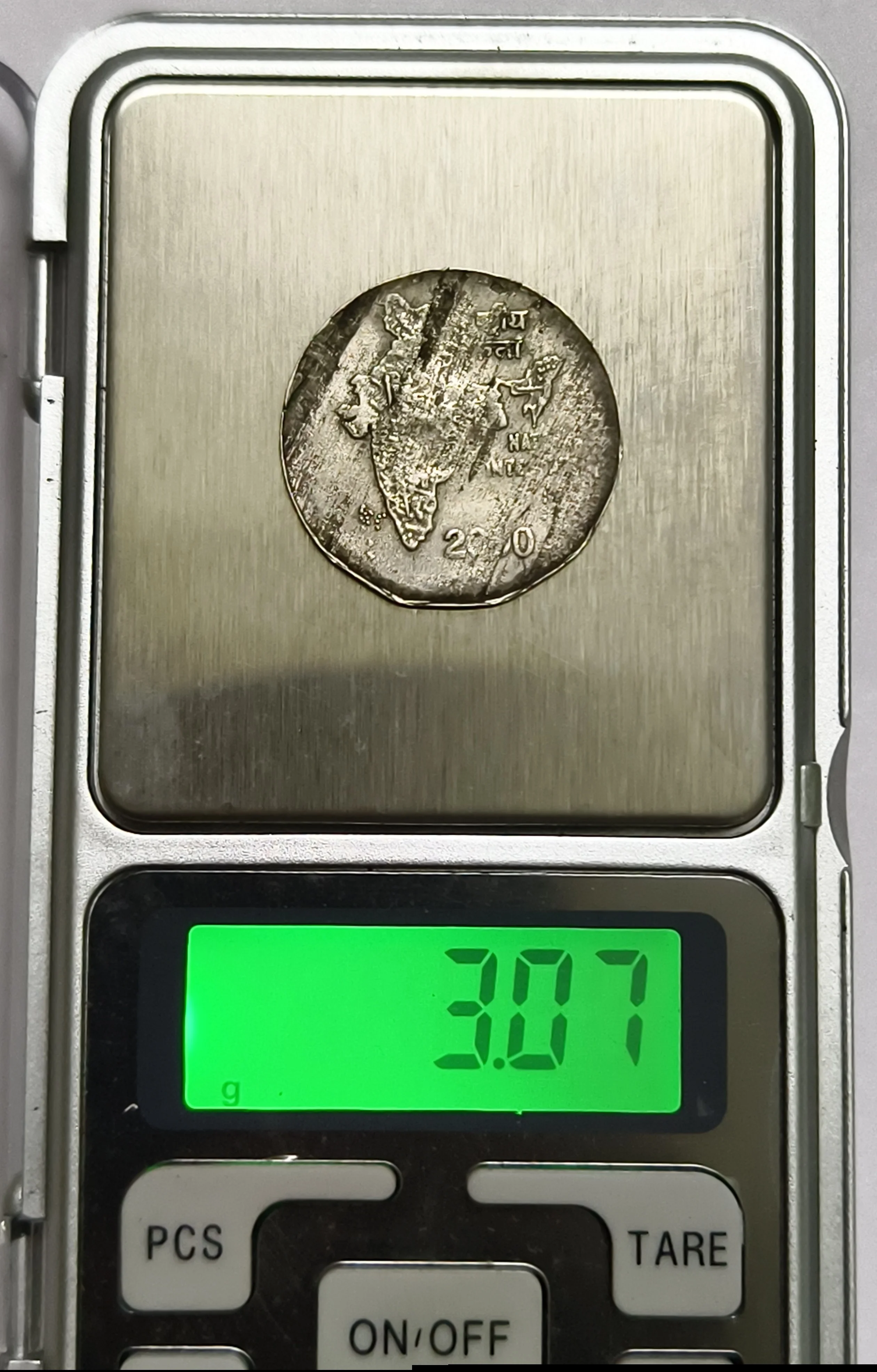 2 Rupees 2000 Kolkata Mint Low Weight (Error)