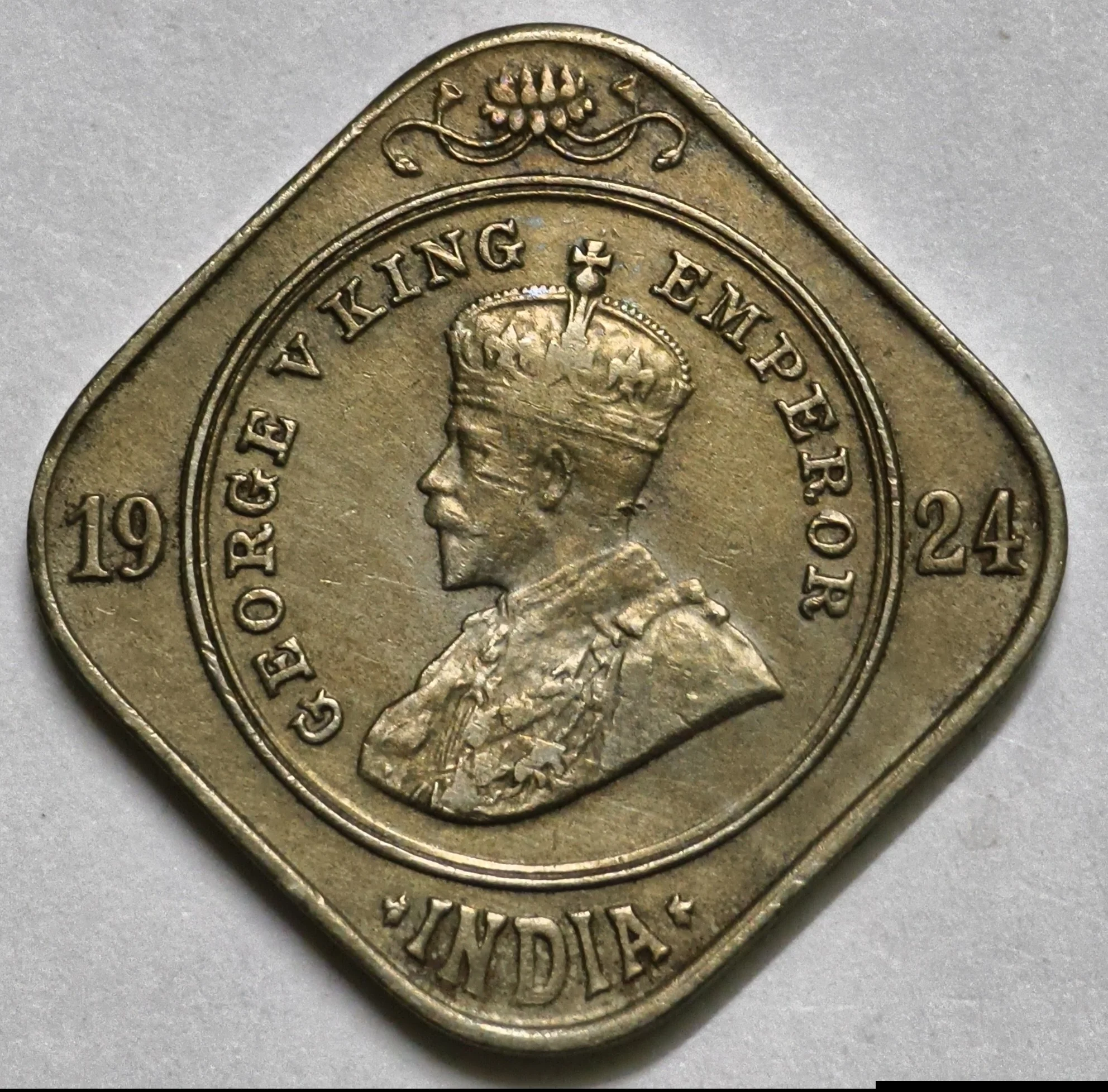 2 Annas George V 2024 Bombay Mint Rare