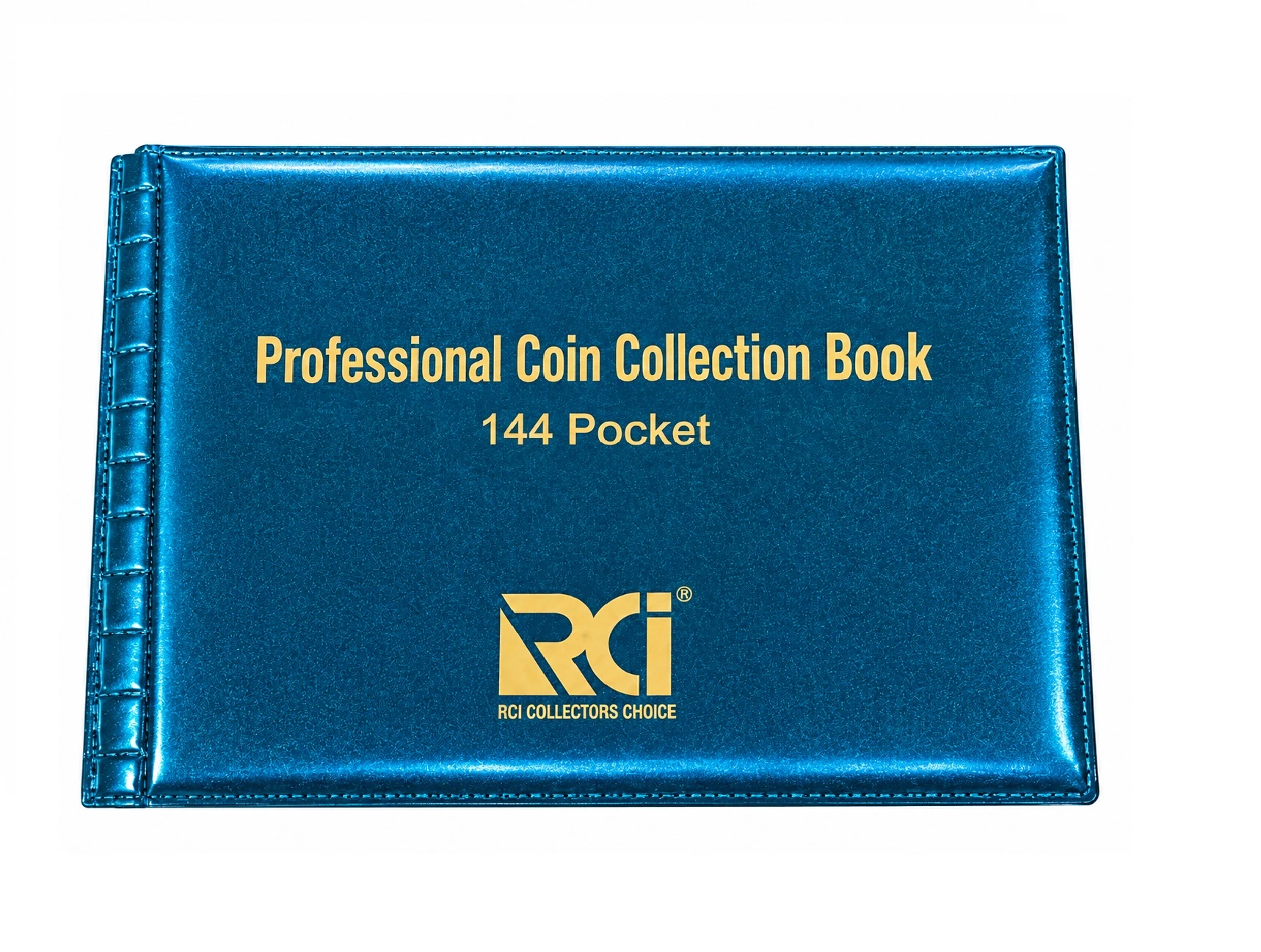 144 Pockets Coin Album Book for Collectors – Money Penny Pocket Metalic Green 1 Pcs