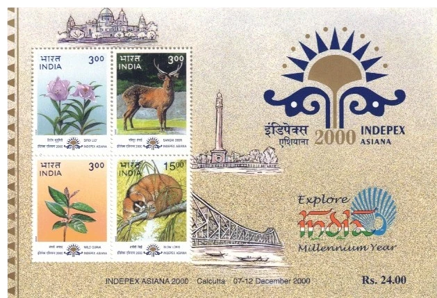 2000 Indepex Asiana 2000 : Asian International Philatelic Exhibition - Flora & Fauna Miniature Sheet
