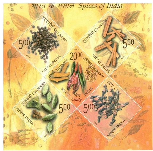 2009 Spices of India Miniature Sheet