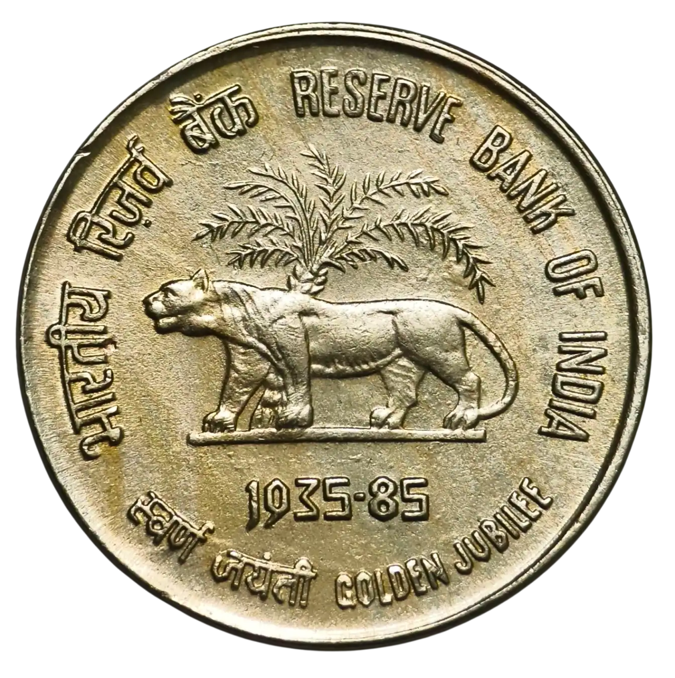 Rare RBI 50 paisa 1985 Kolkata Mint