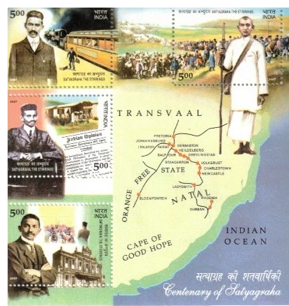 2007 Centenary of Satyagraha Miniature Sheet