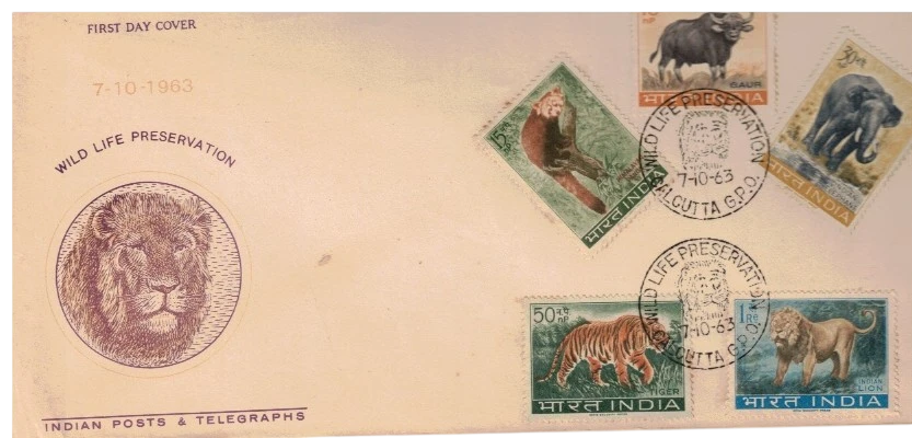 FDC 1963 Wild Life Series-5v Set FDC