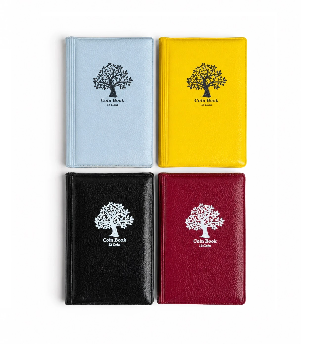 RCI 12 Pocket 2x2 Size Mini Coin Holder Collection & Storage Album – Multicolor (Pack of 4)