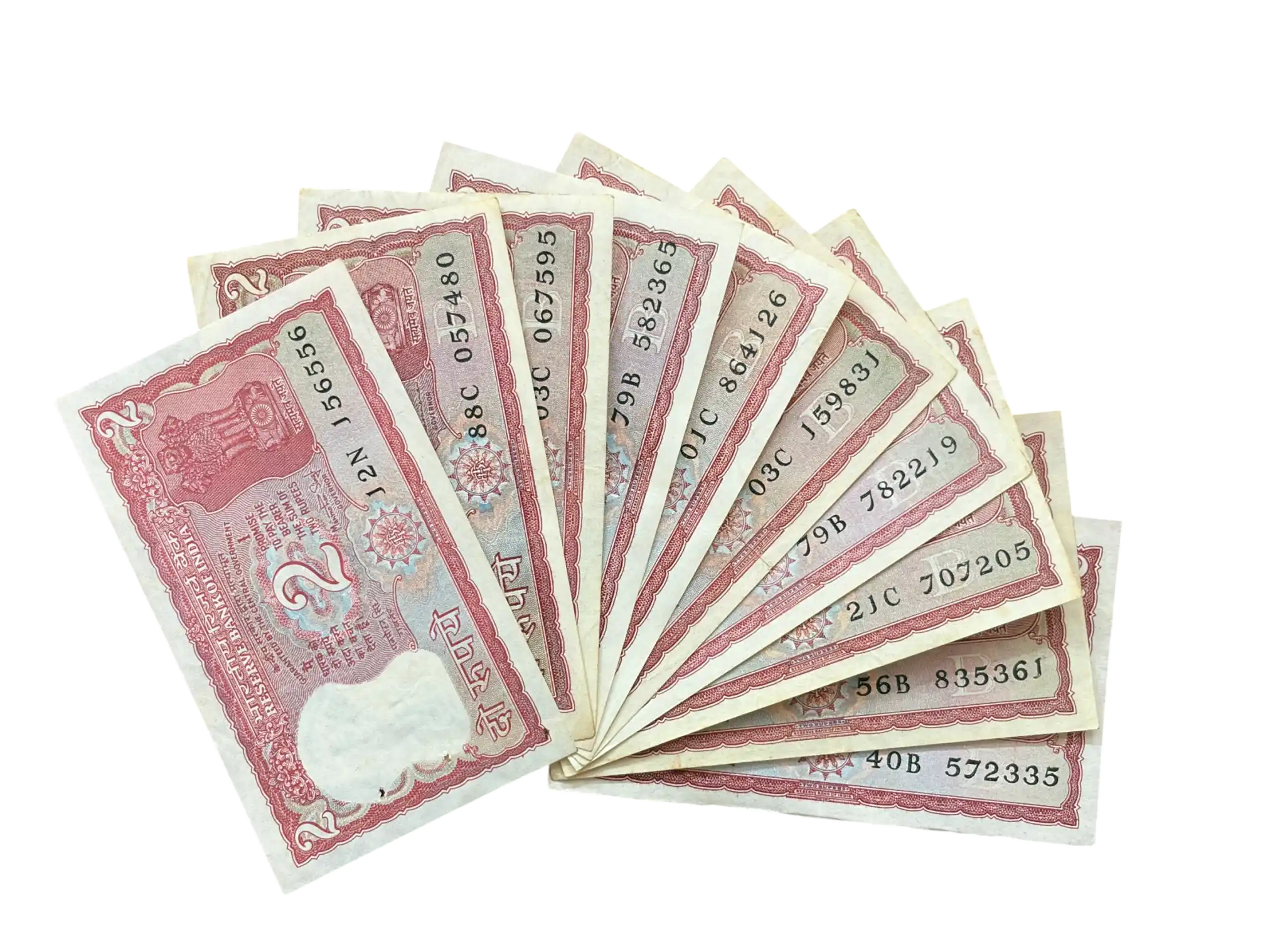 India, Rupees 2 x 10 Banknotes, Standing Tiger Issue, Sign. Manmohan Singh & S. Venkitaramanan, (12N 156556)