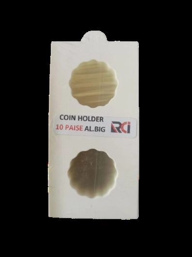 RCI 10 Paisa Big Coin Holders – for Anna Special Coins Collection | Pack of 50 Nos