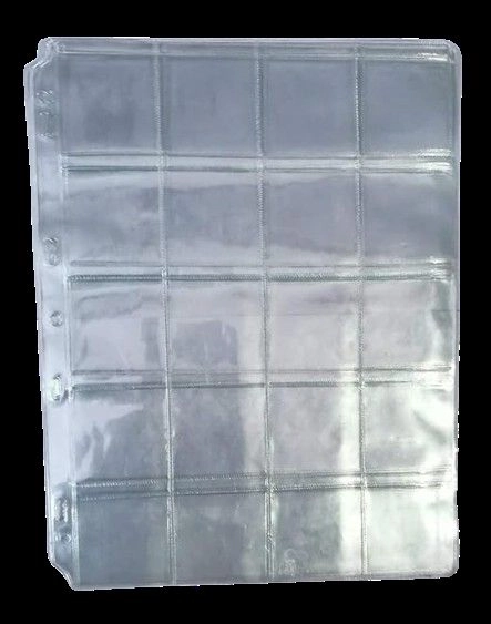 Atoz Crafts Coin Sheets for Coin Collection – 2x2 Inch Pockets, 15mm Thickness (Pack of 10 Sheets)