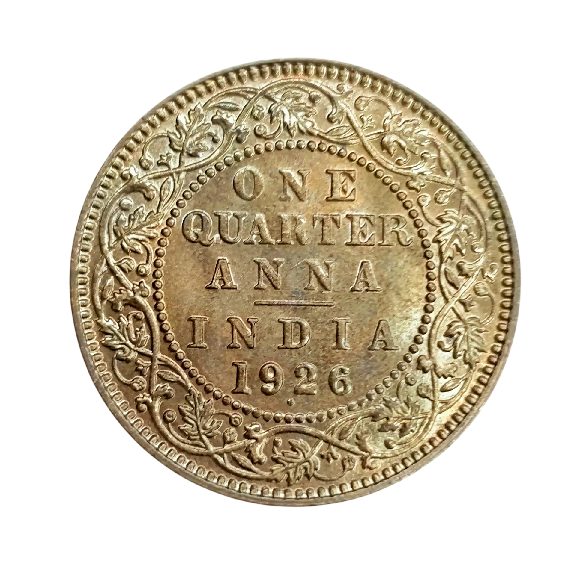 British India  1/4 Anna - George V 1926 Coin