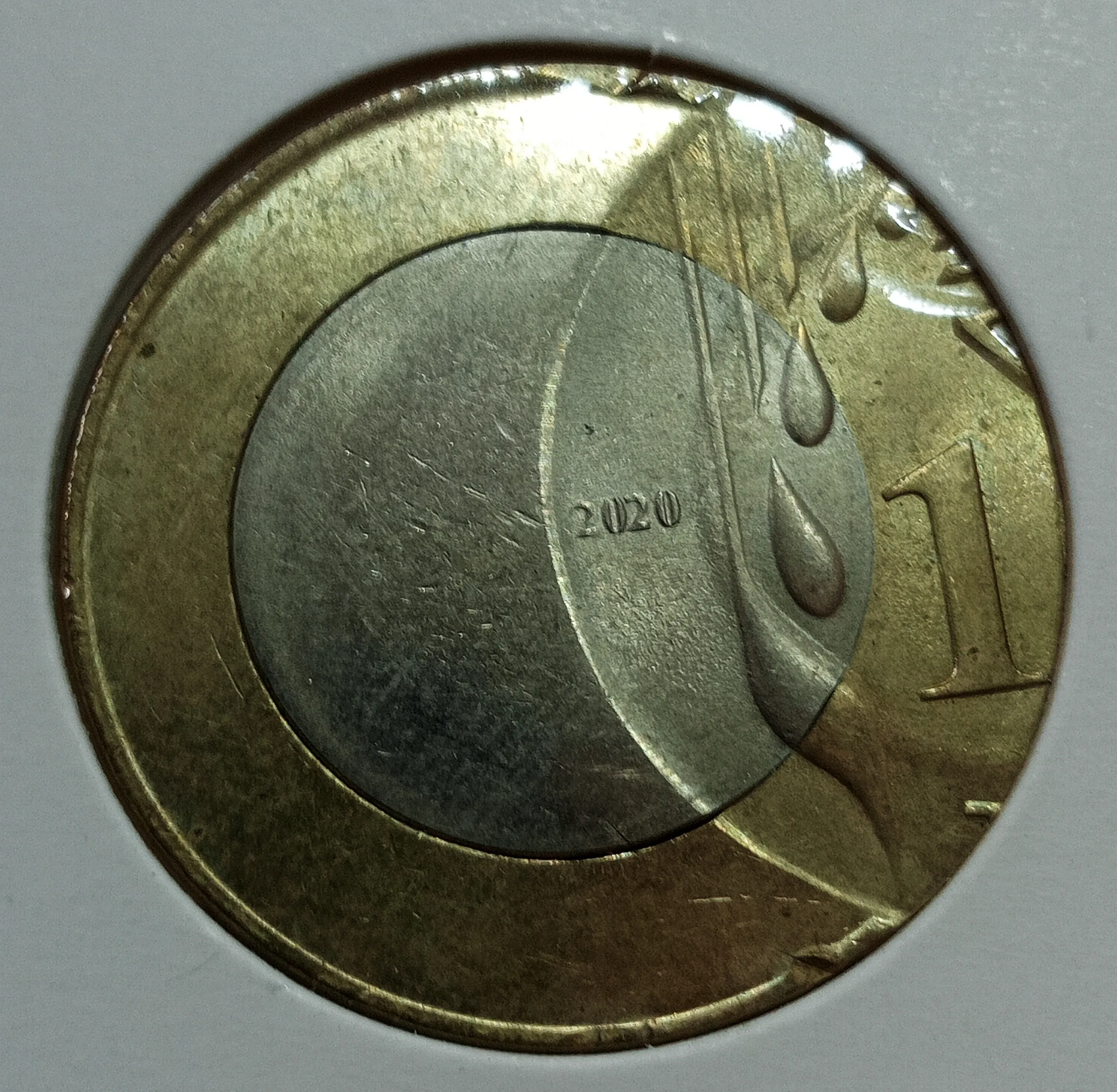 10 RUPEE BIG OFF CENTER ERROR OF AGRICULTURE DOMINANCE