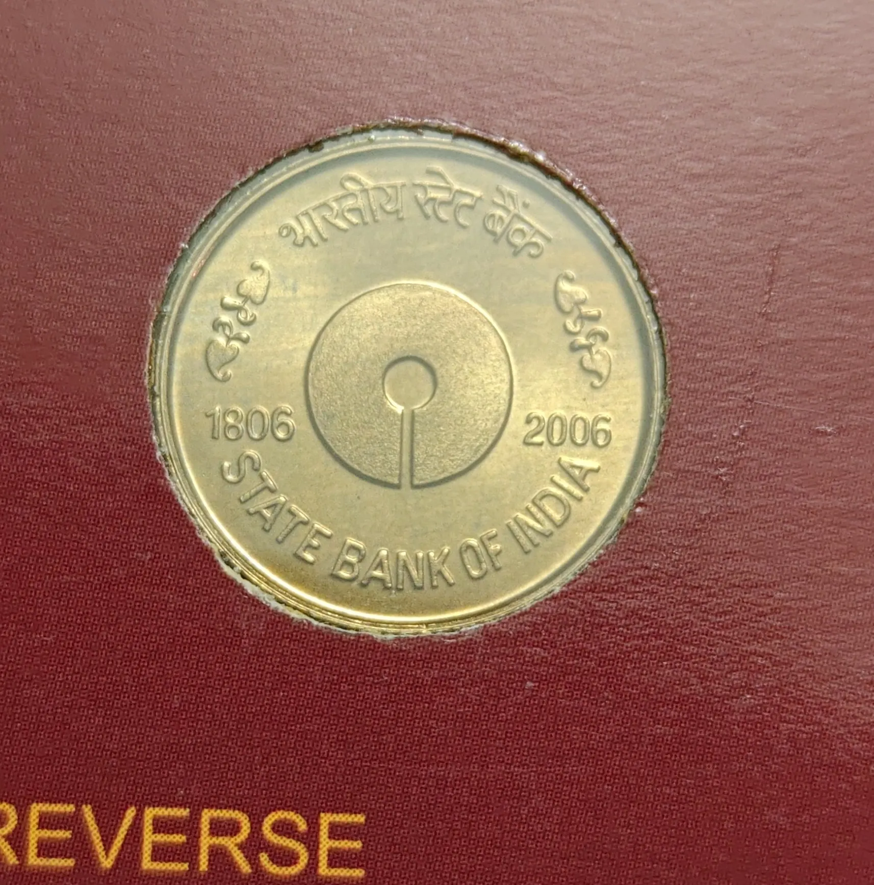 5 Rs State Bank Of India Copper Nickel Coin Unc Rare