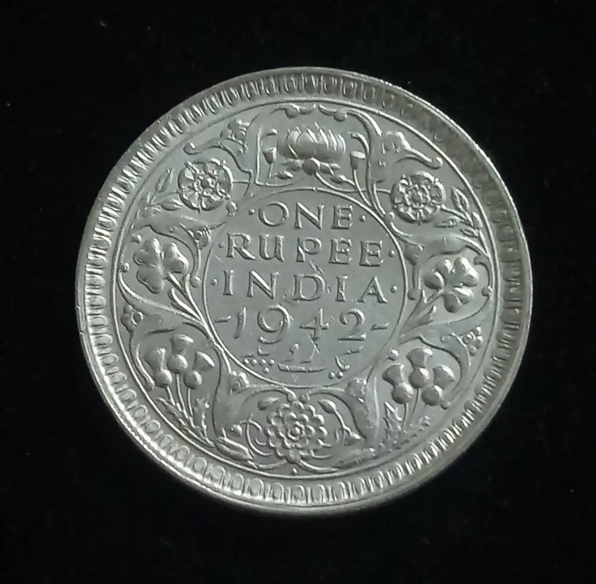 One Rupee 1942 George VI King