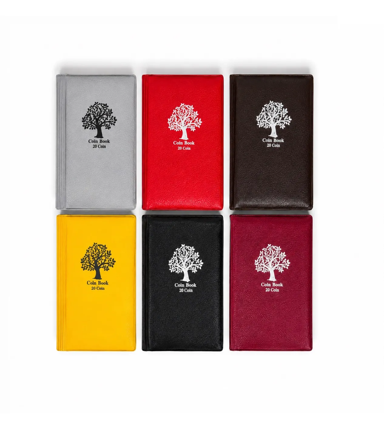 RCI 20 Pocket 2×2 Size Coin Holder Album – Multicolor (Pack of 6)