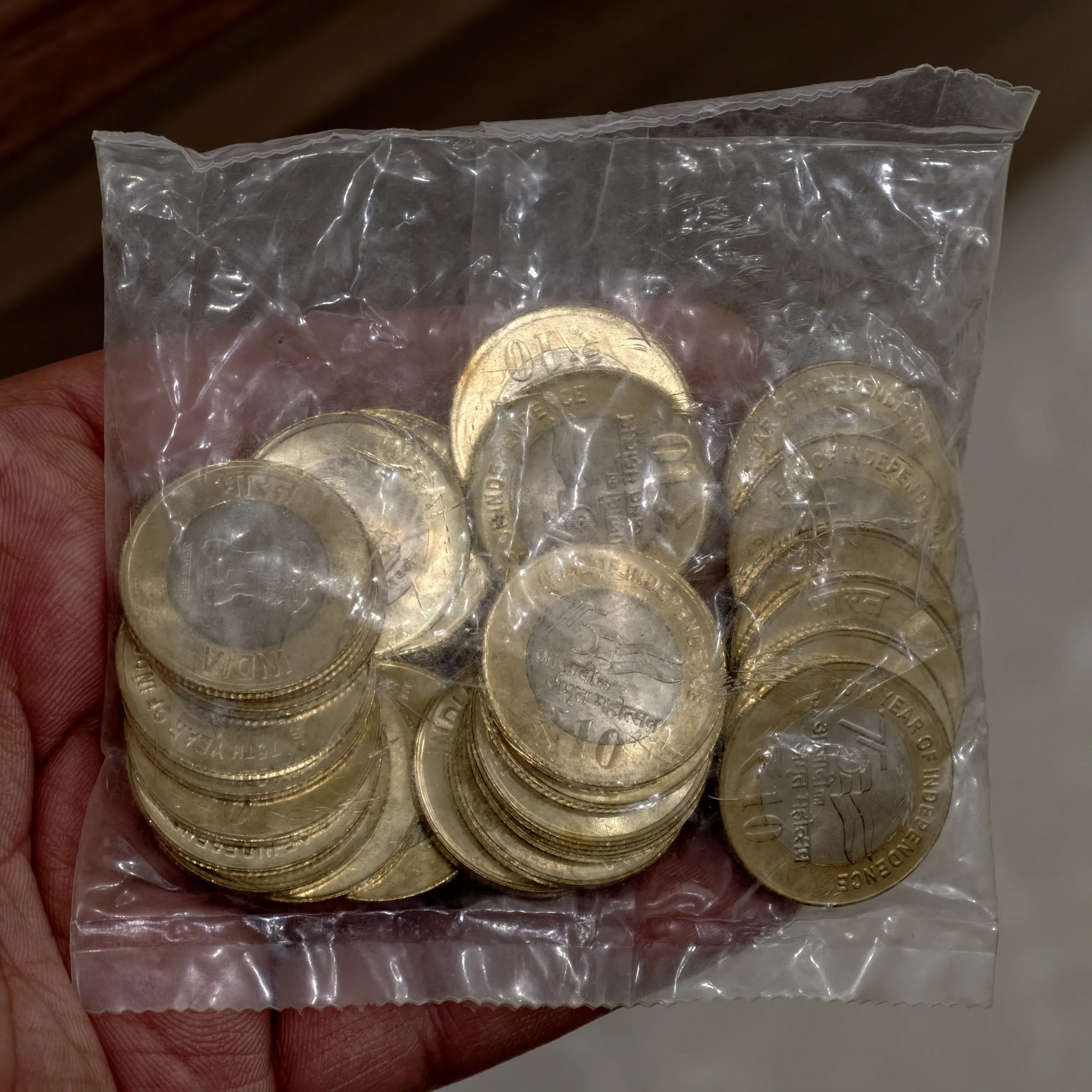 10₹ 2025 Azadi ka Amrit Mahotsav Kolkata Mint Sealed Packet of 25 coins