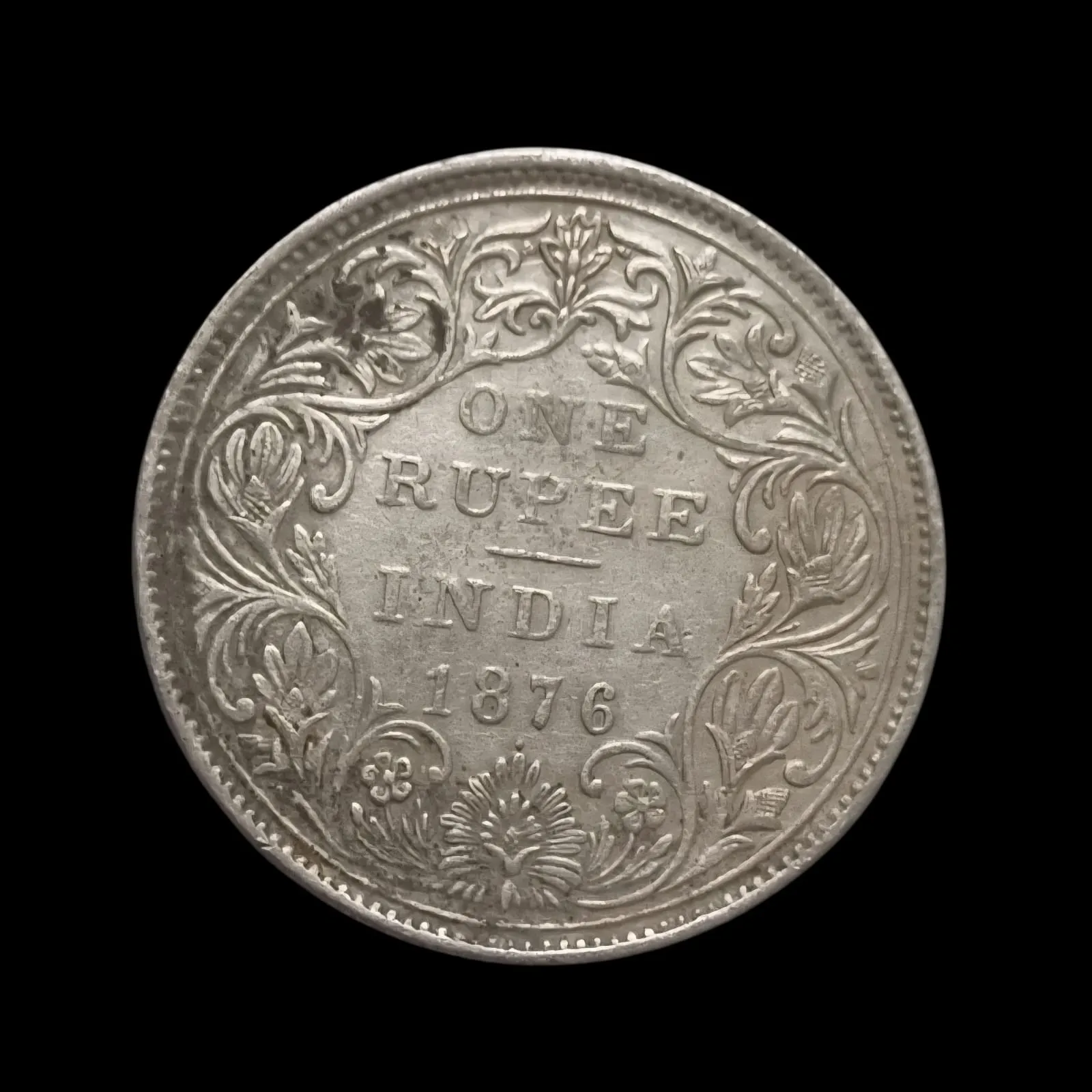 ONE RUPEE 1876 VICTORIA EMPRESS COIN