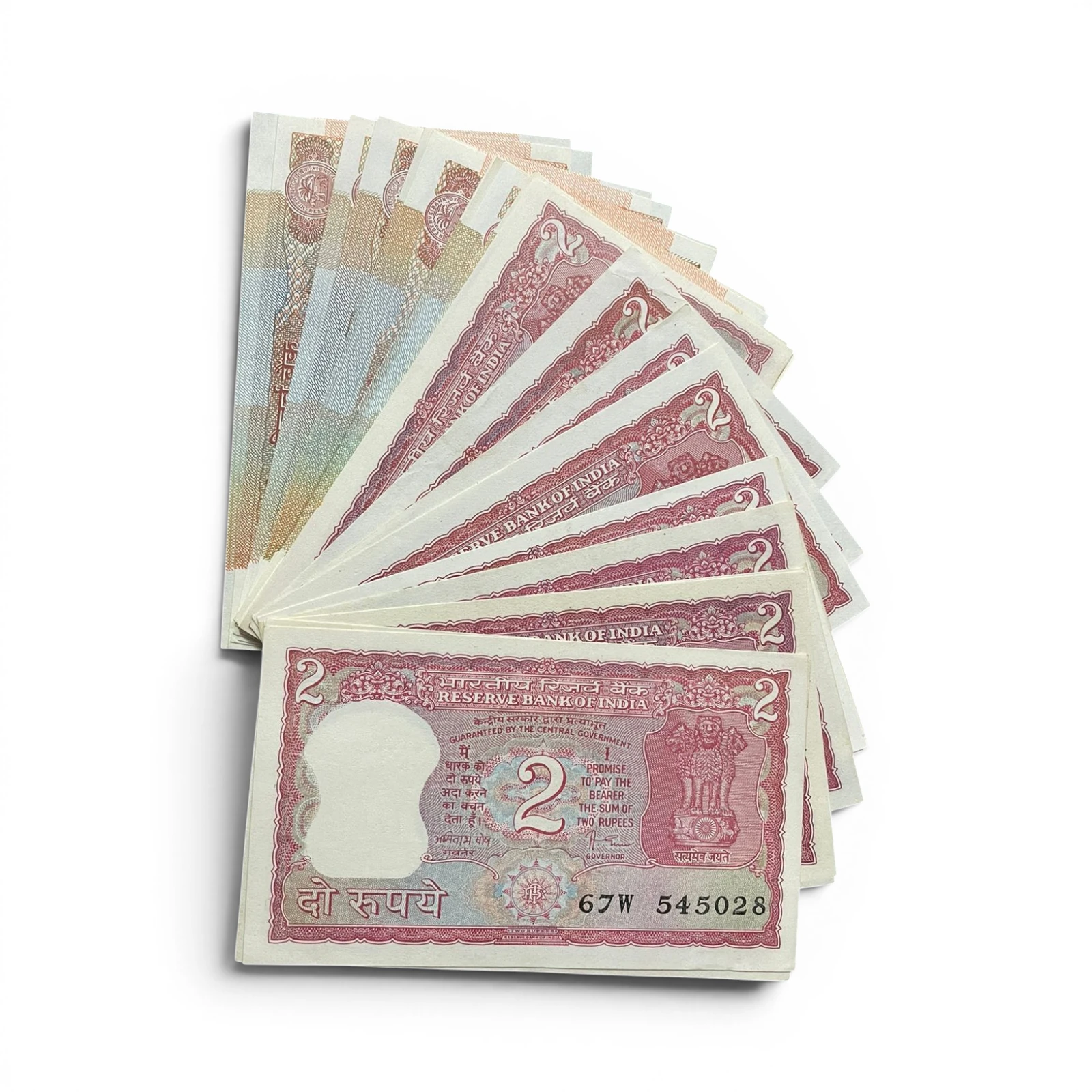 2 Rupees Signature Set B11-B36 GEM UNC